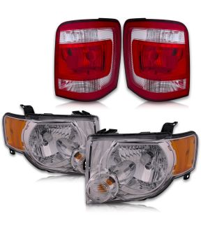 Headlight Set For 08-12 Ford Escape