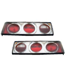 1987-1993 Ford Mustang Chrome Euro Taillights Set