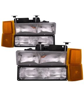 Headlight Set For 1994-2002 GMC