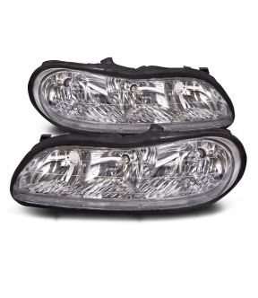 Headlight Set For 04-05 Chevrolet Classic, 97-05 Chevrolet Malibu, 97-99 Oldsmobile Cutlass