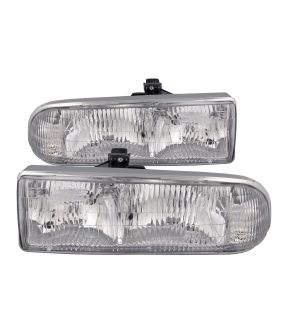 Headlight Set For 98-04 Chevrolet S10, 98-04 Chevrolet S10 Blazer