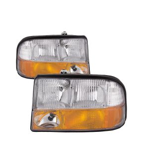 Headlight Set For 98-01 GMC Jimmy, 98-04 GMC Sonoma, 98-04 Oldsmobile Bravada