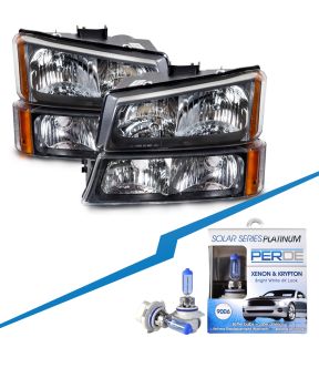 Headlight Set For 2003-2007 Chevrolet