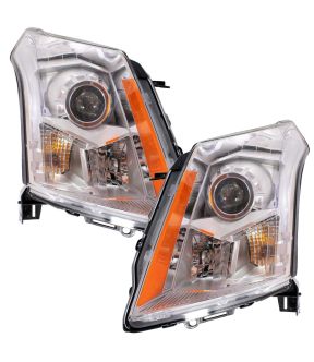 Headlight Set For 10-16 Cadillac SRX; CAPA Certified