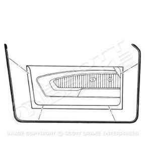 Door Seal & Weatherstrip Set For 64-66 Ford GT40, 64-66 Ford Mustang