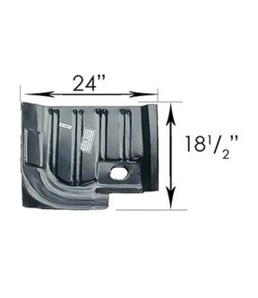 Right Passenger Side Floor Panel For 64 Ford GT40, 64-68 Ford Mustang