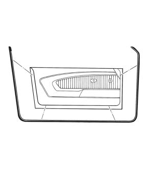Door Seal & Weatherstrip Set For 69 Ford GT40, 69-70 Ford Mustang, 69-70 Mercury Cougar