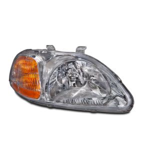 Right Passenger Side Headlight For 96-98 Honda Civic