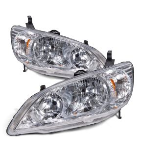 Headlight Set For 04-05 Honda Civic