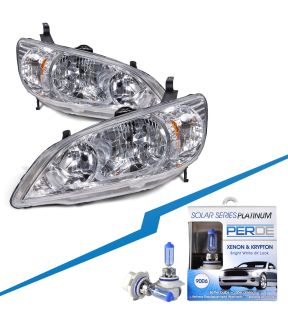 Headlight Set For 04-05 Honda Civic
