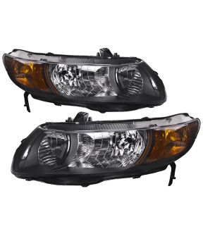 Headlight Set For 06-09 Honda Civic