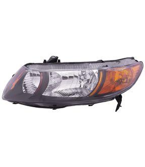 Left Driver Side Headlight For 06-09 Honda Civic