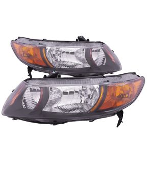 Headlight Set For 06-09 Honda Civic