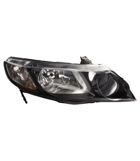 Right Passenger Side Headlight For 06-11 Honda Civic; CAPA Certified
