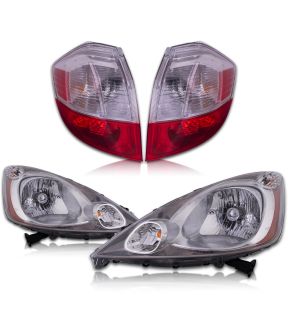 Headlight Set For 09-14 Honda Fit