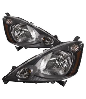 Headlight Set For 09-14 Honda Fit; CAPA Certified