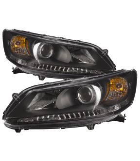 Headlight Set For 13-15 Honda Accord