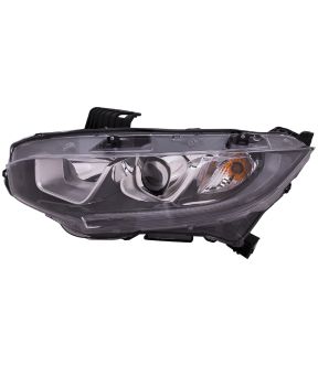Left Driver Side Headlight For 16-20 Honda Civic