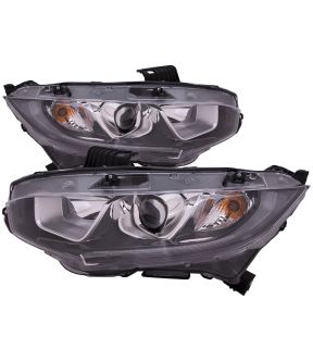 Headlight Set For 16-20 Honda Civic