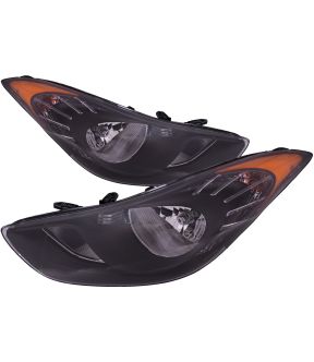 Headlight Set For 11-13 Hyundai Elantra