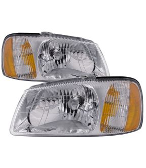 Headlight Set For 00-02 Hyundai Accent