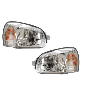 Headlight Set For 01-03 Hyundai Santa Fe