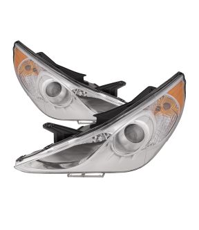 Headlight Set For 11-14 Hyundai Sonata
