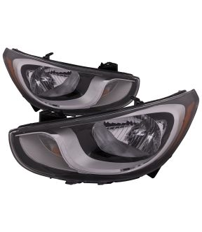 Headlight Set For 12-14 Hyundai Accent