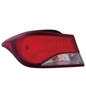 Left Driver Side Tail Light For 14-16 Hyundai Elantra, 14 Hyundai Elantra Coupe