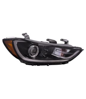 Right Passenger Side Headlight For 17-18 Hyundai Elantra
