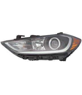 Left Driver Side Headlight For 17-18 Hyundai Elantra