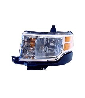 Left Driver Side Headlight For 09-12 Ford Flex; CAPA Certified