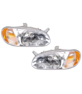 Headlight Set For 98-01 Kia Sephia