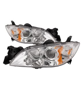 Headlight Set For 04-09 Mazda 3