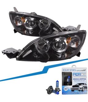 Headlight Set For 07-09 Mazda 3