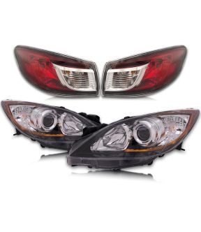 Headlight Set For 10-13 Mazda 3