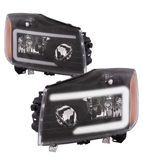 Headlight Set For 04-15 Nissan TITAN
