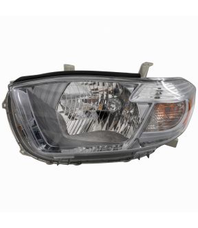Left Driver Side Headlight For 10 Toyota Highlander