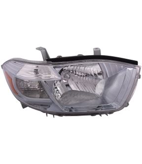 Right Passenger Side Headlight For 08-10 Toyota Highlander