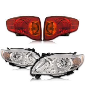 Headlight Set For 09-10 Toyota Corolla