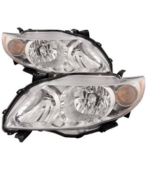 Headlight Set For 09-10 Toyota Corolla