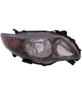 Right Passenger Side Headlight For 09-10 Toyota Corolla