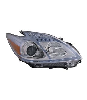 Right Passenger Side Headlight For 10-11 Toyota Prius