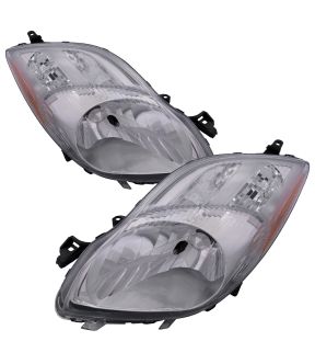 Headlight Set For 09-11 Toyota Yaris