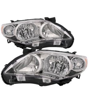 Headlight Set For 11-13 Toyota Corolla