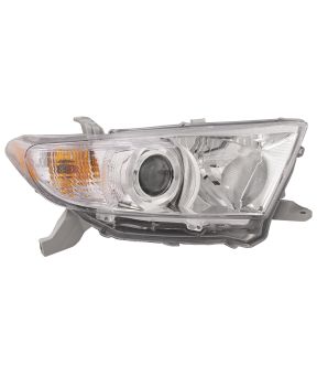 Right Passenger Side Headlight For 11-13 Toyota Highlander