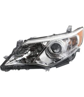 Left Driver Side Headlight For 12-14 Toyota Camry; CAPA Certified