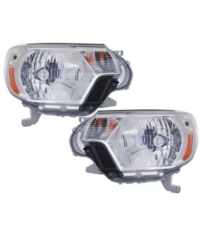 Headlight Set For 12-15 Toyota Tacoma; CAPA Certified