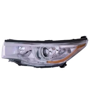 Left Driver Side Headlight For 14-16 Toyota Highlander
