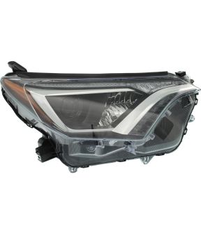 Right Passenger Side Headlight For 16-18 Toyota RAV4